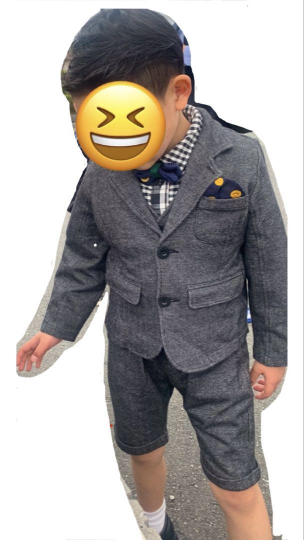 BREEZE スーツ5点セット フォーマルスーツ 卒園式 入学式 男の子 120