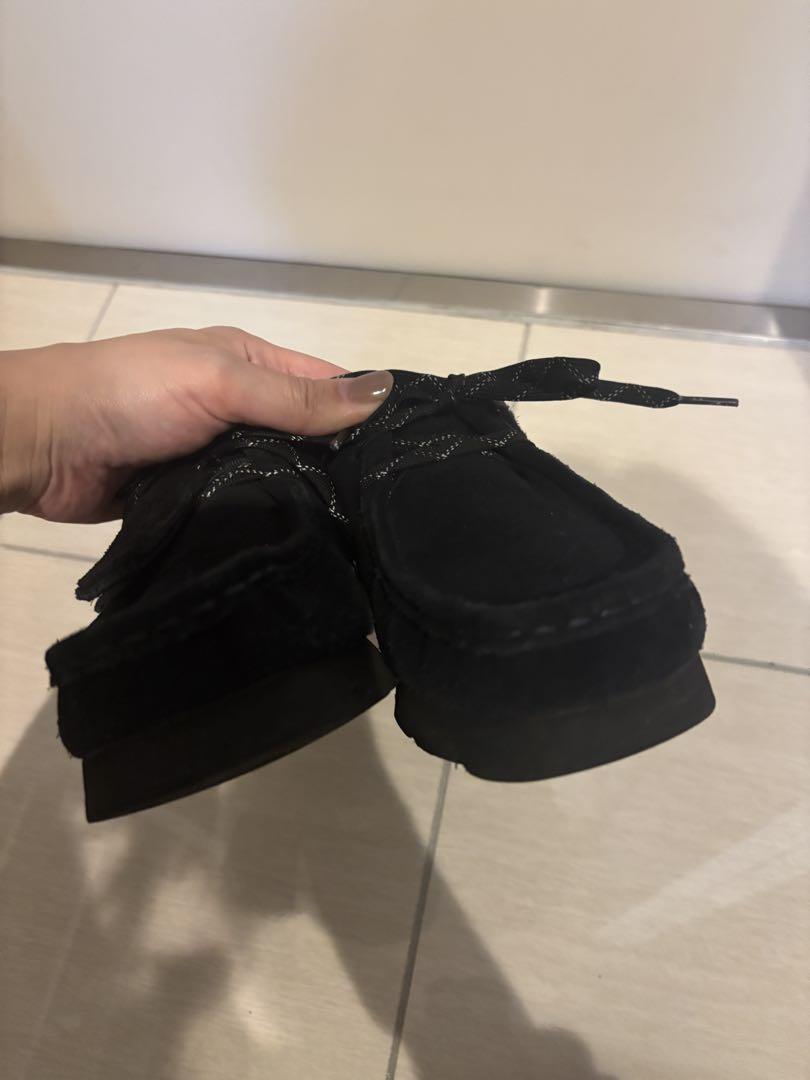CLARKS Wallabeeブラック ゴアテックス　ワラビー