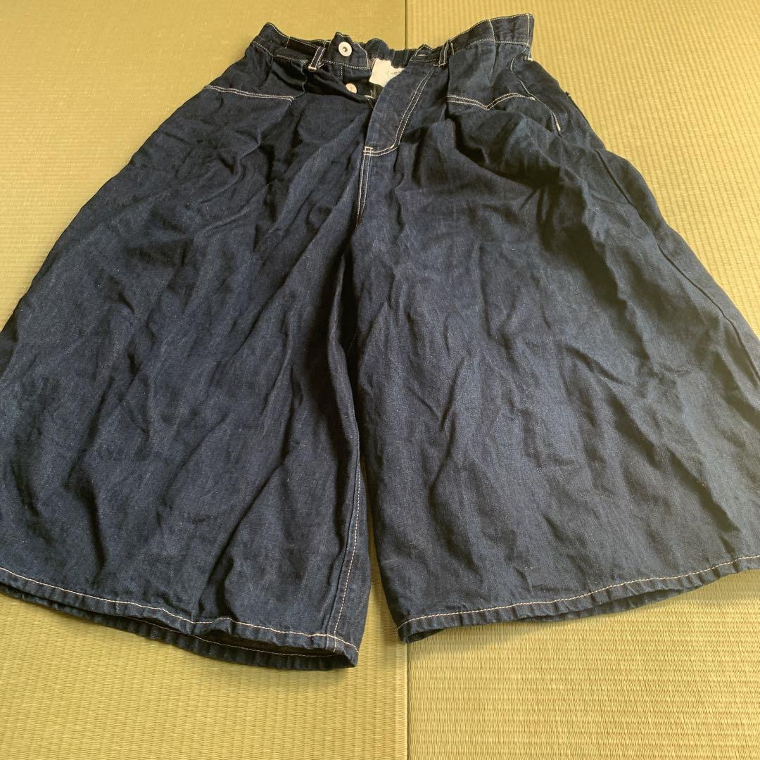 tumugu デニムガウチョパンツ