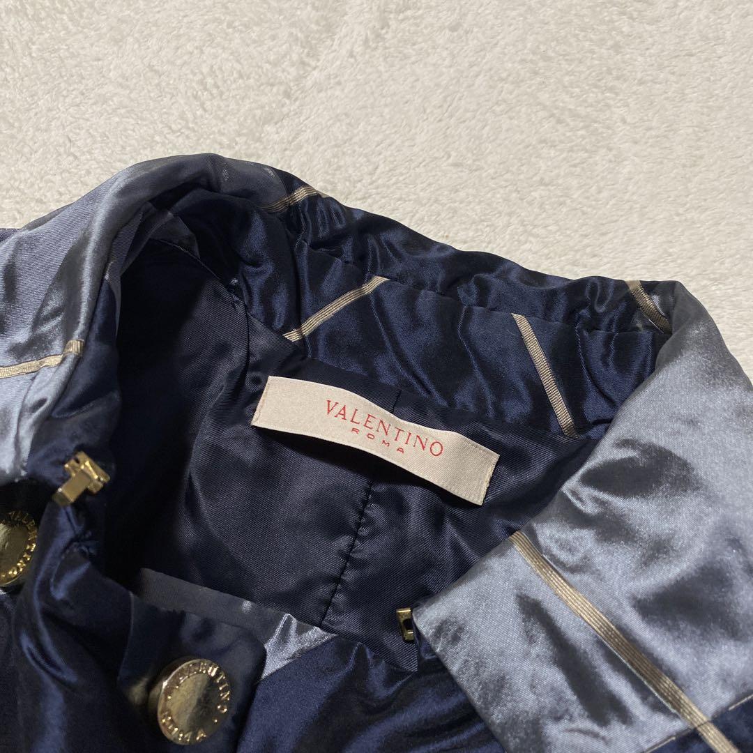 ✨希少✨VALENTINO ダイヤモンド　トレンチコート　シルク混　ベルト付き