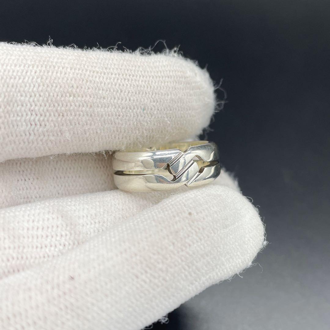 美品】 グッチ リング ノット インフィニティ 12号 シルバー 925