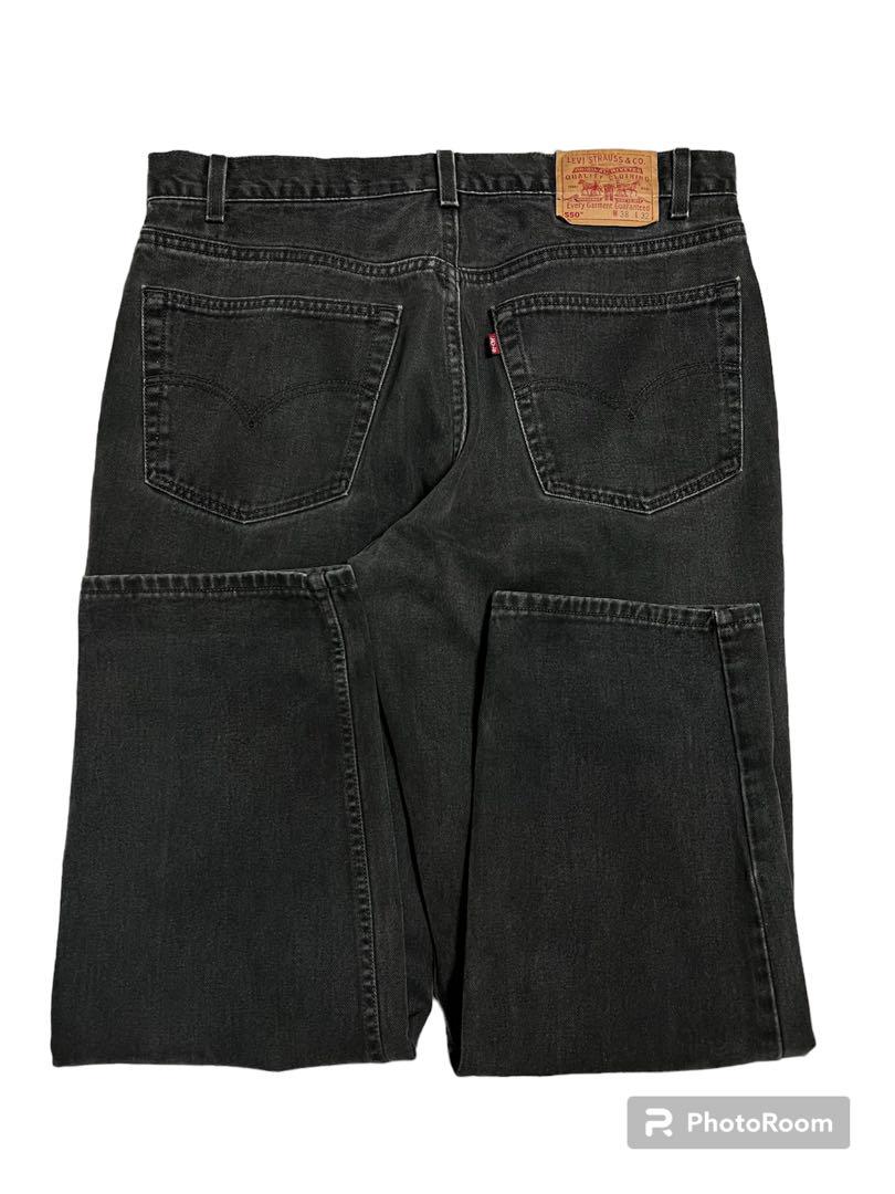 USA製 Levi's 550 実寸 W36 L30 ブラック リーバイス 黒