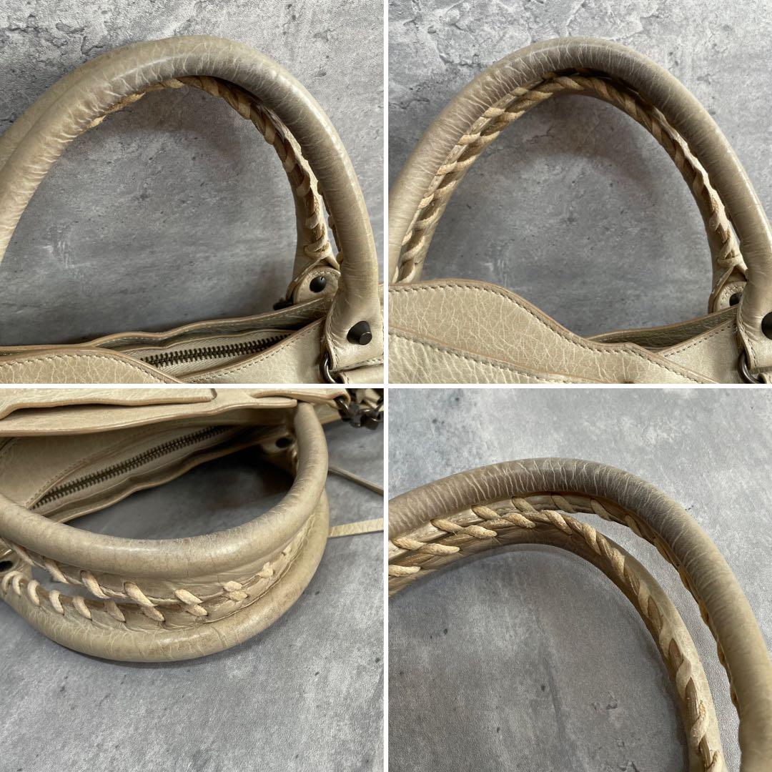 美品 BALENCIAGA シティ ファースト レザー 2way ハンドバッグ