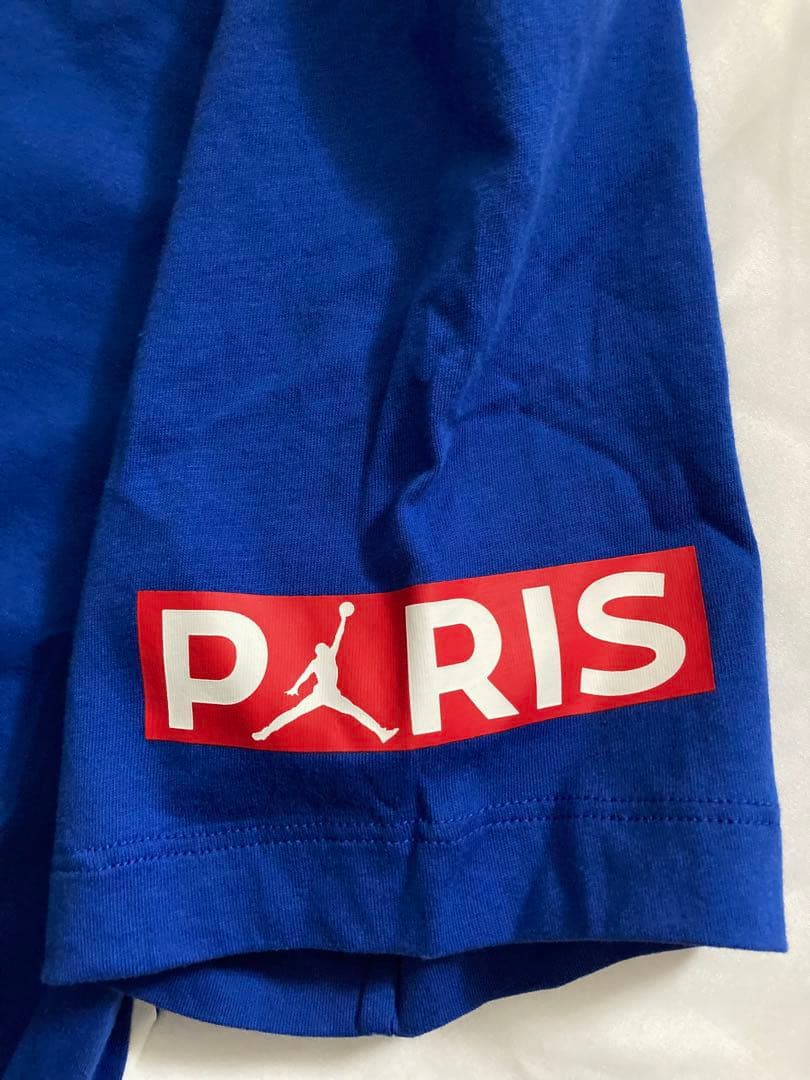 極美品 NIKE ナイキ パリス サンジェルマン Tシャツ 青 ロゴ M バスケ
