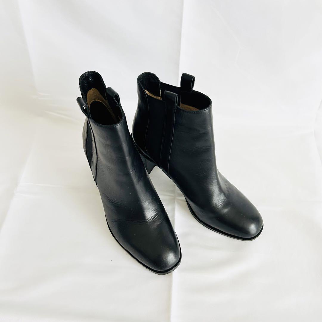 極美品 マッキントッシュフィロソフィー サイドゴアブーツ レザー 36 23cm
