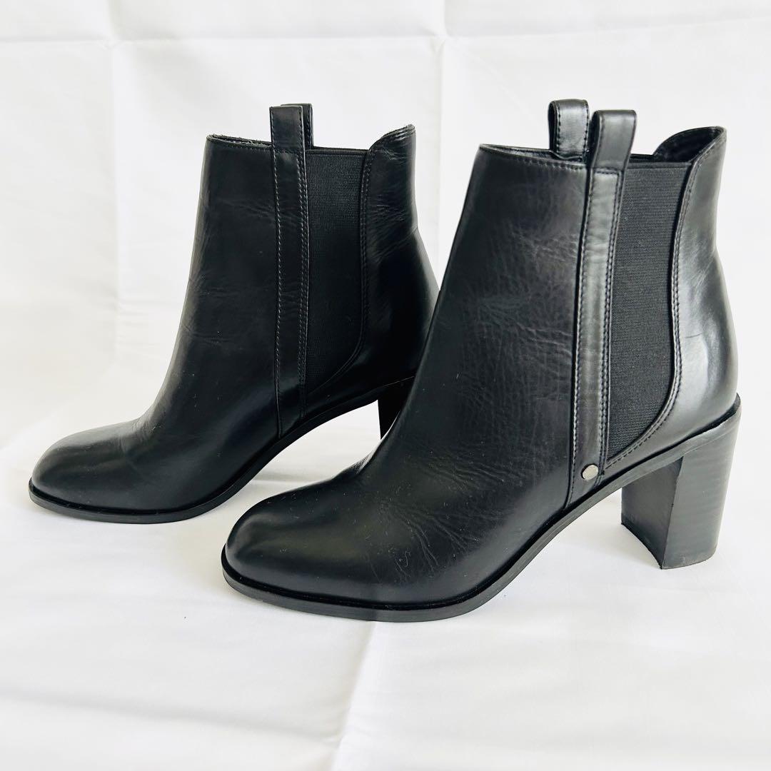極美品 マッキントッシュフィロソフィー サイドゴアブーツ レザー 36 23cm