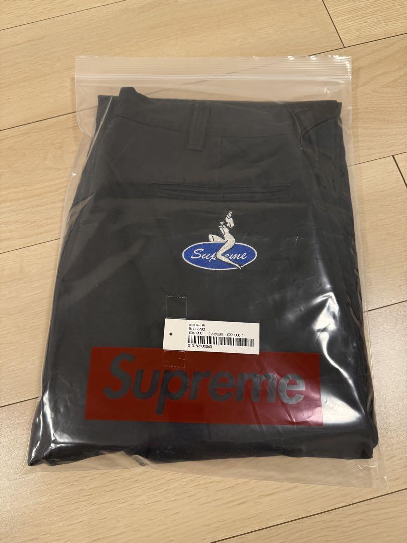 Supreme チノパン　ブラック　30