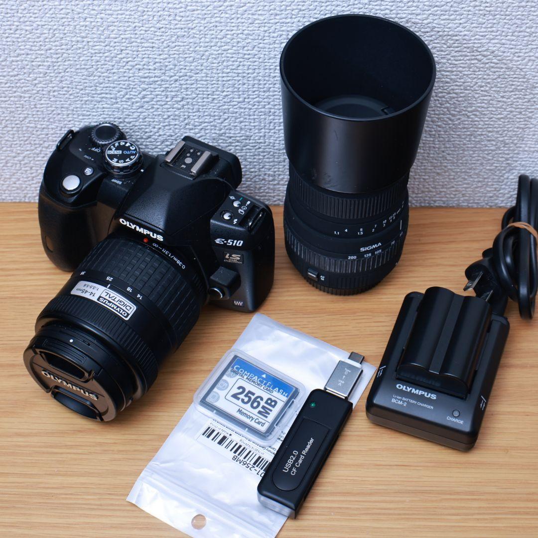 スマホ転送可 OLYMPUS e-510 一眼レフデジタルカメラ 標準望遠レンズ