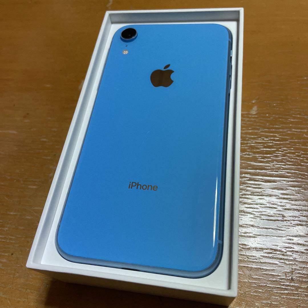 即納低価 iPhone XR Blue 64GB SIMロック解除済 au tU7J6-m41835883313 品質保証SALE