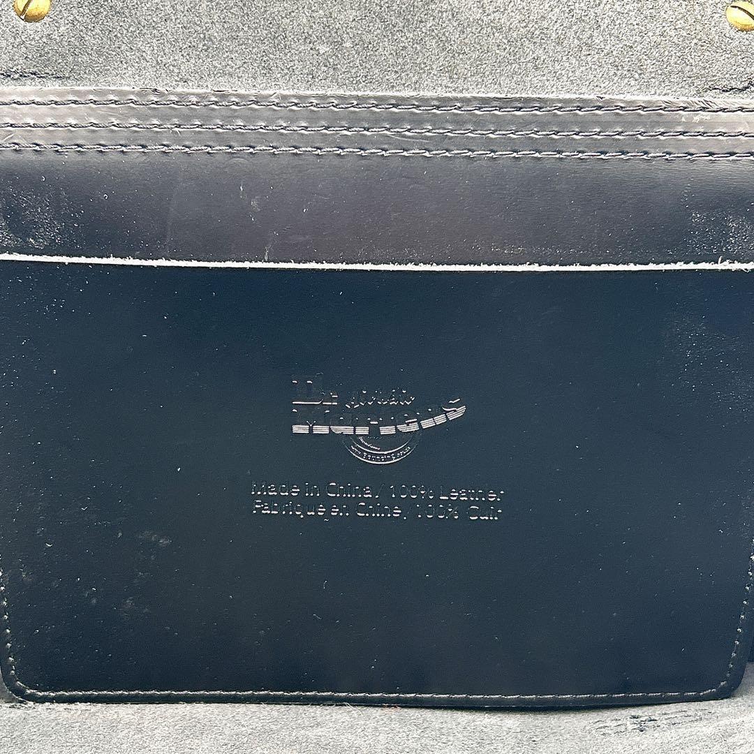 ドクターマーチン リュック レザー ブラック A4収納可 通勤 通学 男女兼用 ドクターマーチン リュック レザー ブラック A4収納可 通勤 通学 男女兼用