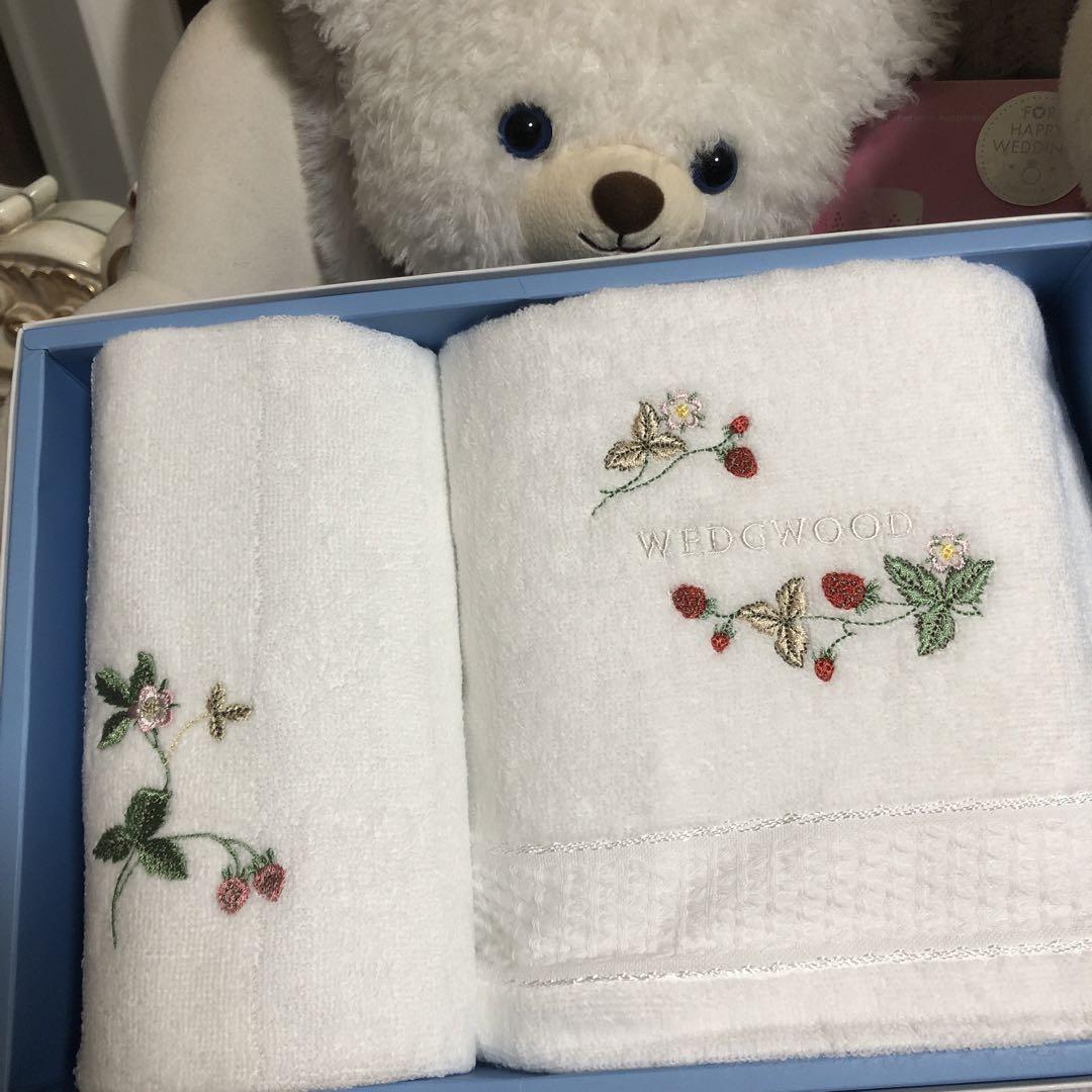 Wedgwood フェイスタオルセット（刺繍付き）