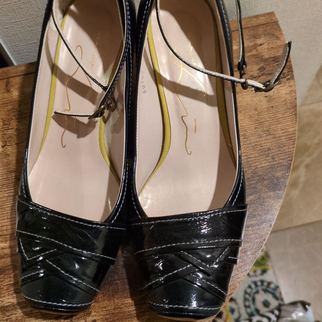 美品◇MANA lui e lei メッシュパンプス 39◇マナ◆大きいサイズ