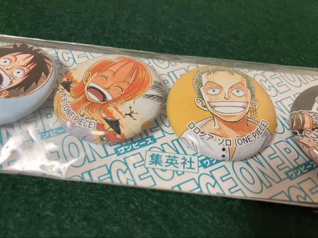 ONE PIECE 缶バッジセット ルフィ ナミ ゾロ ウソップ　当選　懸賞