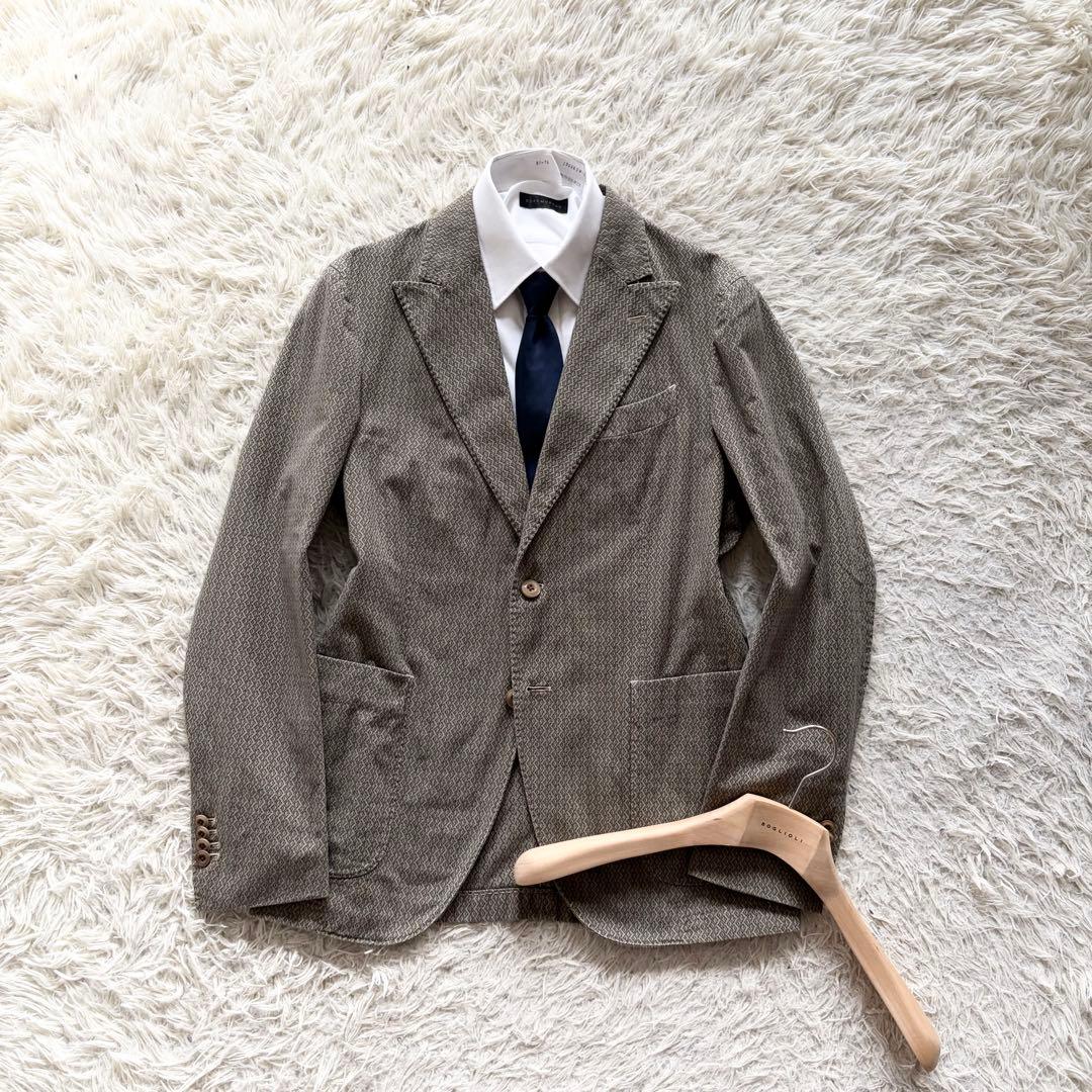BOGLIOLI COAT 最新ロゴ 総柄 コットン ジャケット 48L BOGLIOLI