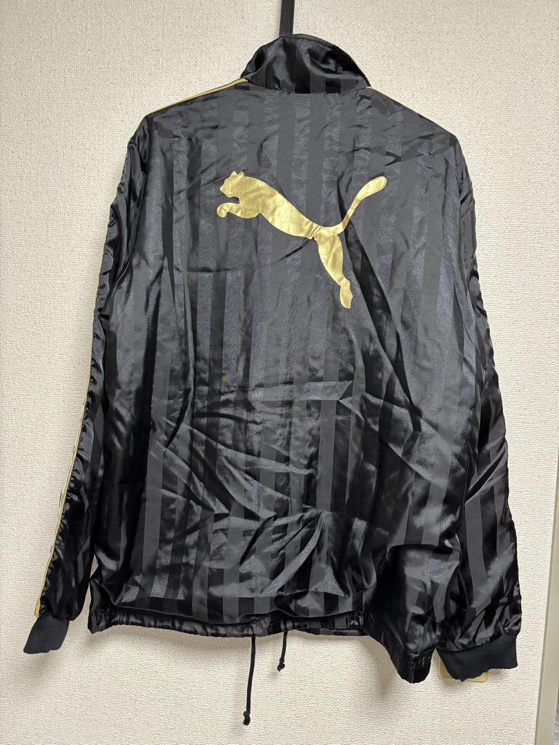 PUMA プーマ　ウィンドブレーカー　セットアップ　ブラック　ホワイト　ゴールド
