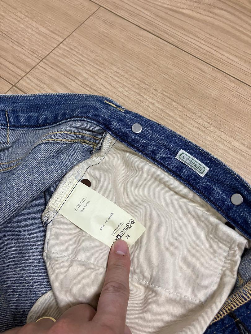 パンツ A.PRESSE No.2 Washed Denim Pants