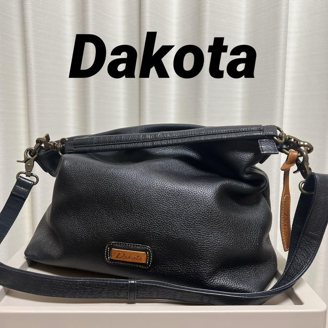 美品】Dakota 黒 レザー ショルダーバッグ - メルカリ