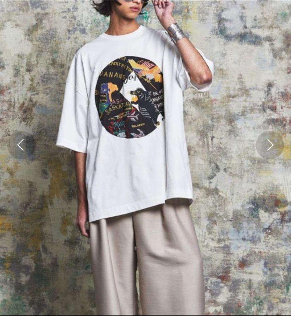メゾンスペシャル tシャツ刺繍ベトジャンサイズ0