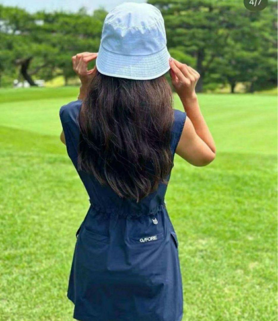 ジーフォア ゴルフ ウェア レディース ノースリーブ ワンピース G/FORE 画像6