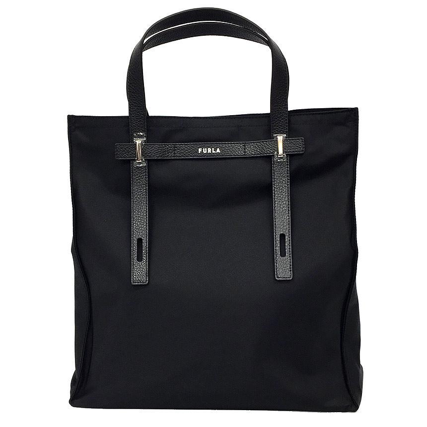 未使用 FURLA フルラ ジョーヴェ トートバッグ ナイロン 黒aq6323