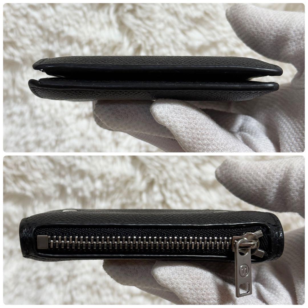 【美品】メゾンマルジェラ　ジップウォレット　二つ折り財布　4ステッチ