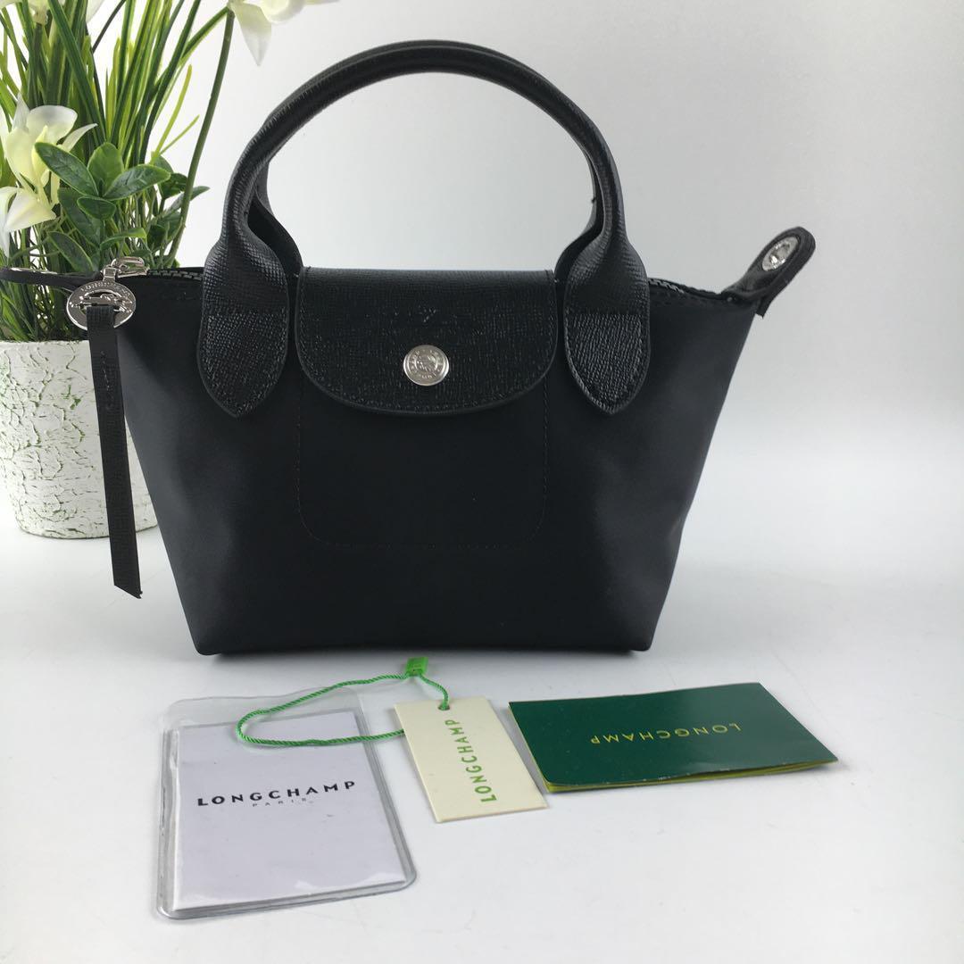 LONGCHAMP プリアージュ　XS ネオ トップハンドルバッグ 黑