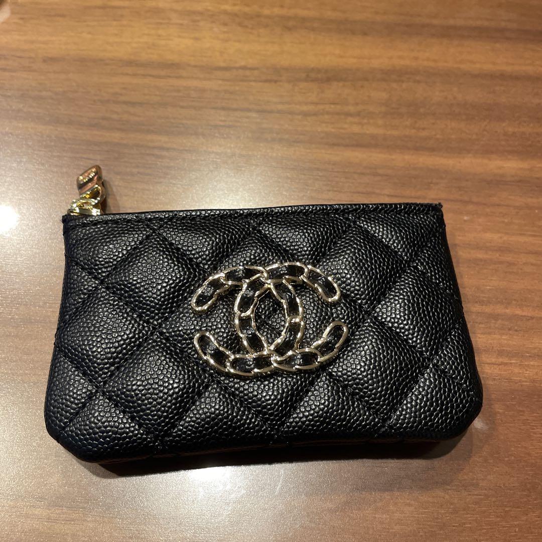 新品 シャネル CHANEL ノベルティ チェーンロゴ コインケース