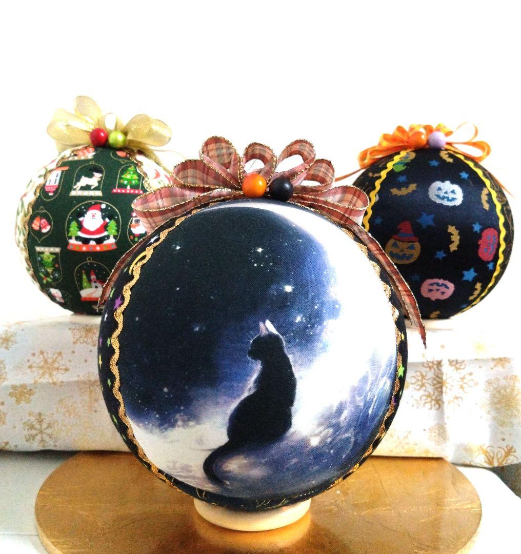 はな 手毬 手鞠 てまり 刺繍 ハロウィン２点 刺繍クリスマス１点 はな様専用 手毬 手鞠 てまり 刺繍 ハロウィン 刺繍2点