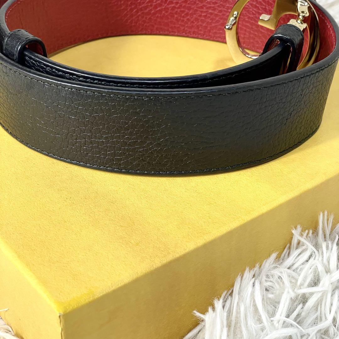 GUCCI グッチ　ブロンディ　リバーシブル　ベルト　ゴールド　バックル