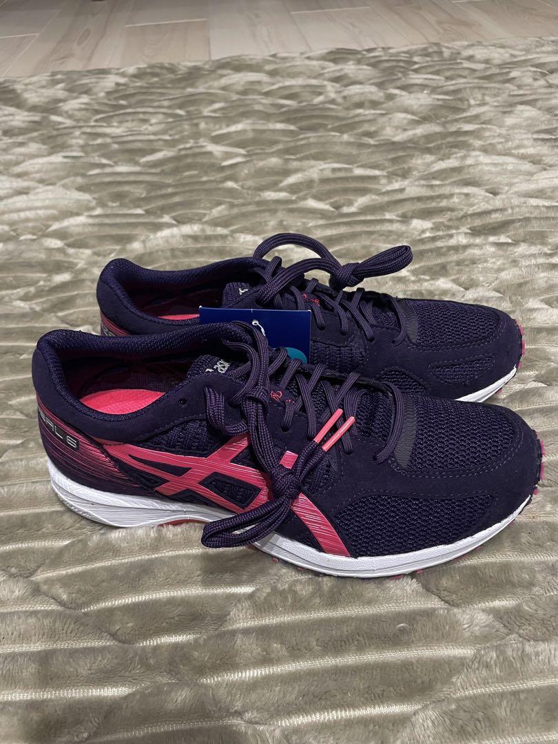 新品　asics アシックス　23.5㎝　ランニング　シューズ　紫　ピンク　軽い
