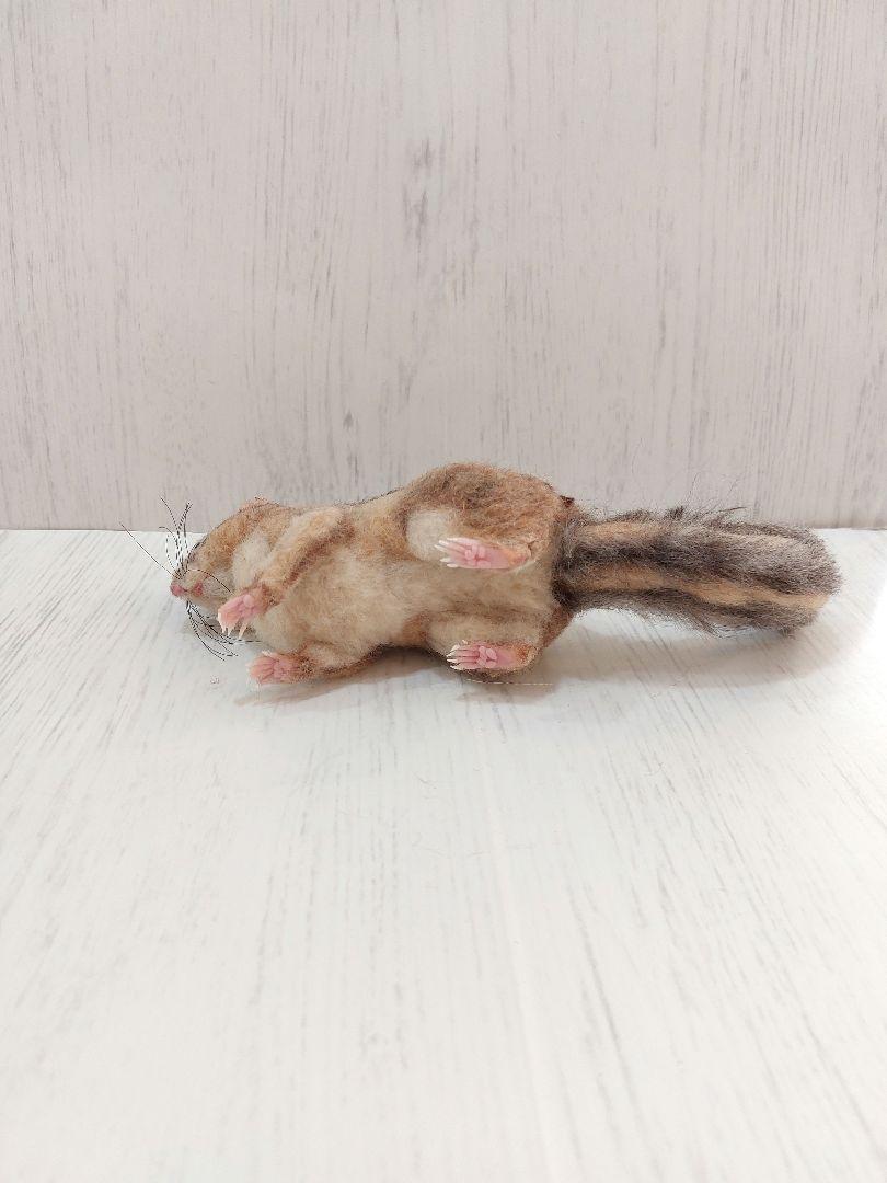 羊毛フェルト　シマリス