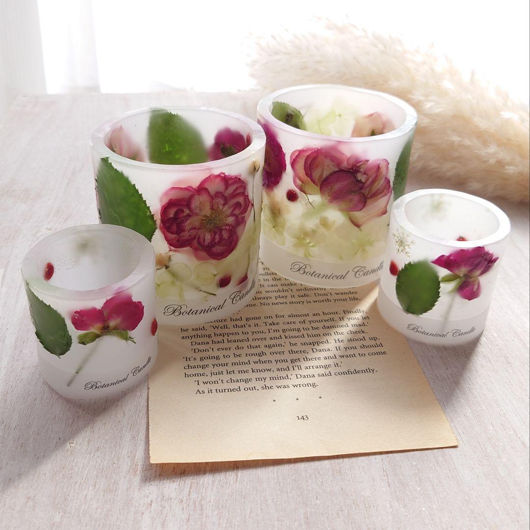 専用　ハンドメイドキャンドルホルダー　キャンドル　薔薇キャンドル