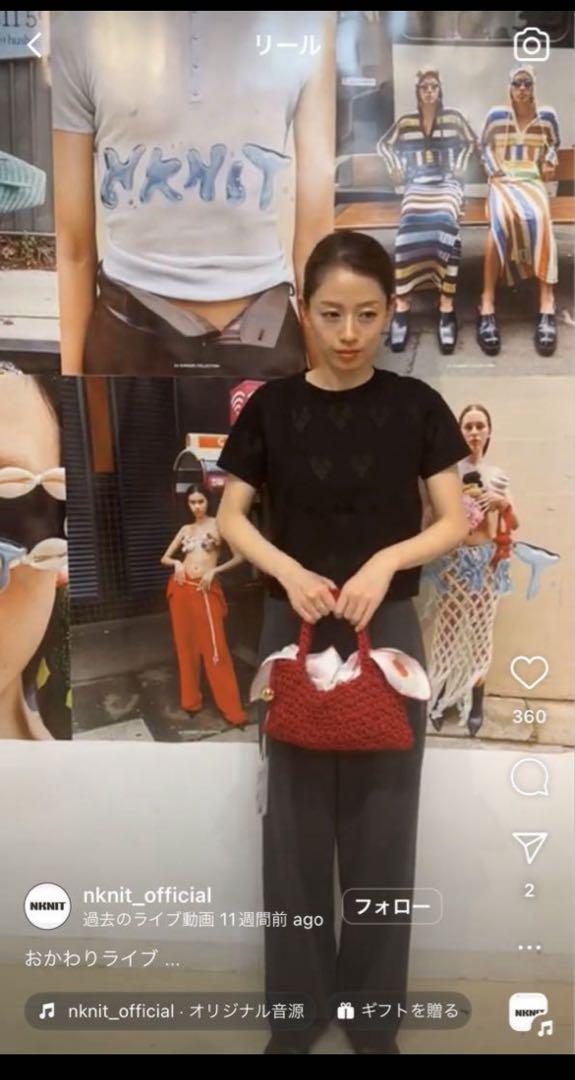 【美品】NKNIT mesh♡ KNIT T-shirt サイズ1 NKNIT ンニット mesh♡ KNIT T-shirt 1 - メルカリ
