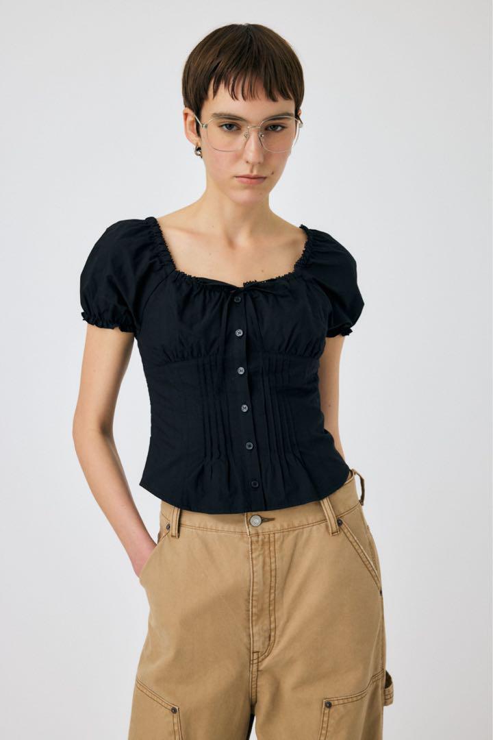 新品未使用　MOUSSY PIN TUCK FIT ブラウス
