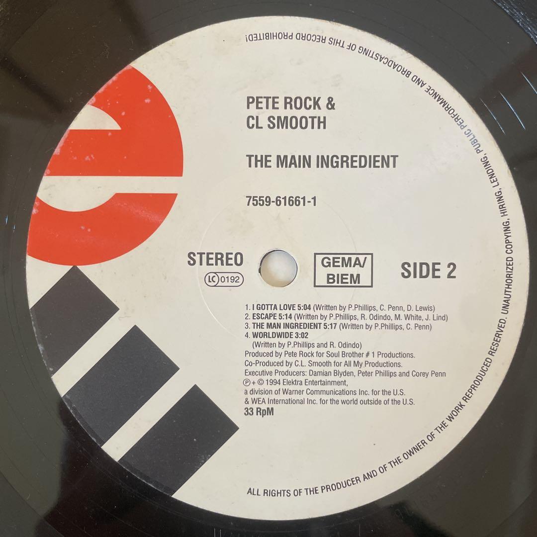 Pete Rock & C.L. Smooth 2LP europe盤