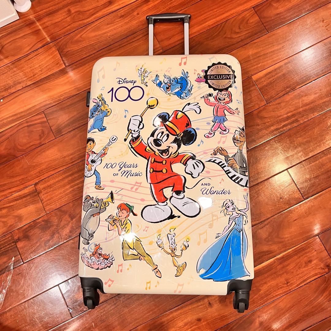 【てんこ】ディズニー100周年限定キャリーケースミッキースーツケース