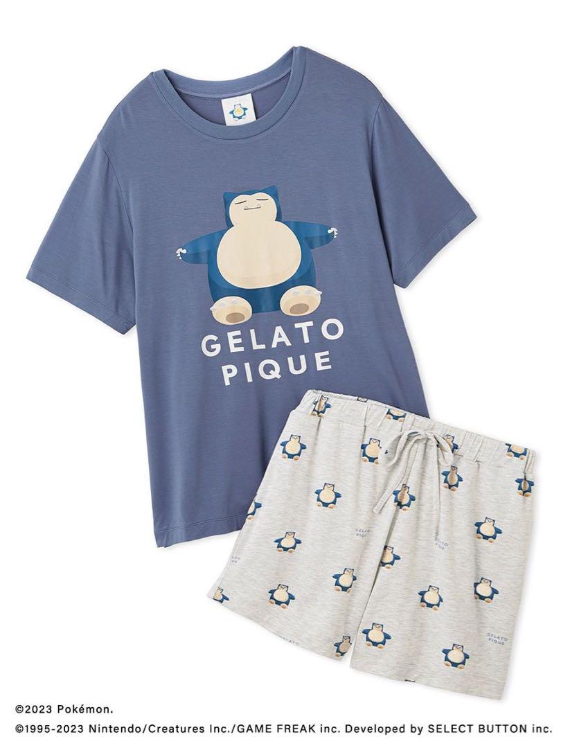 gelato pique 接触冷感プリントTシャツ ＆ ショートパンツセット