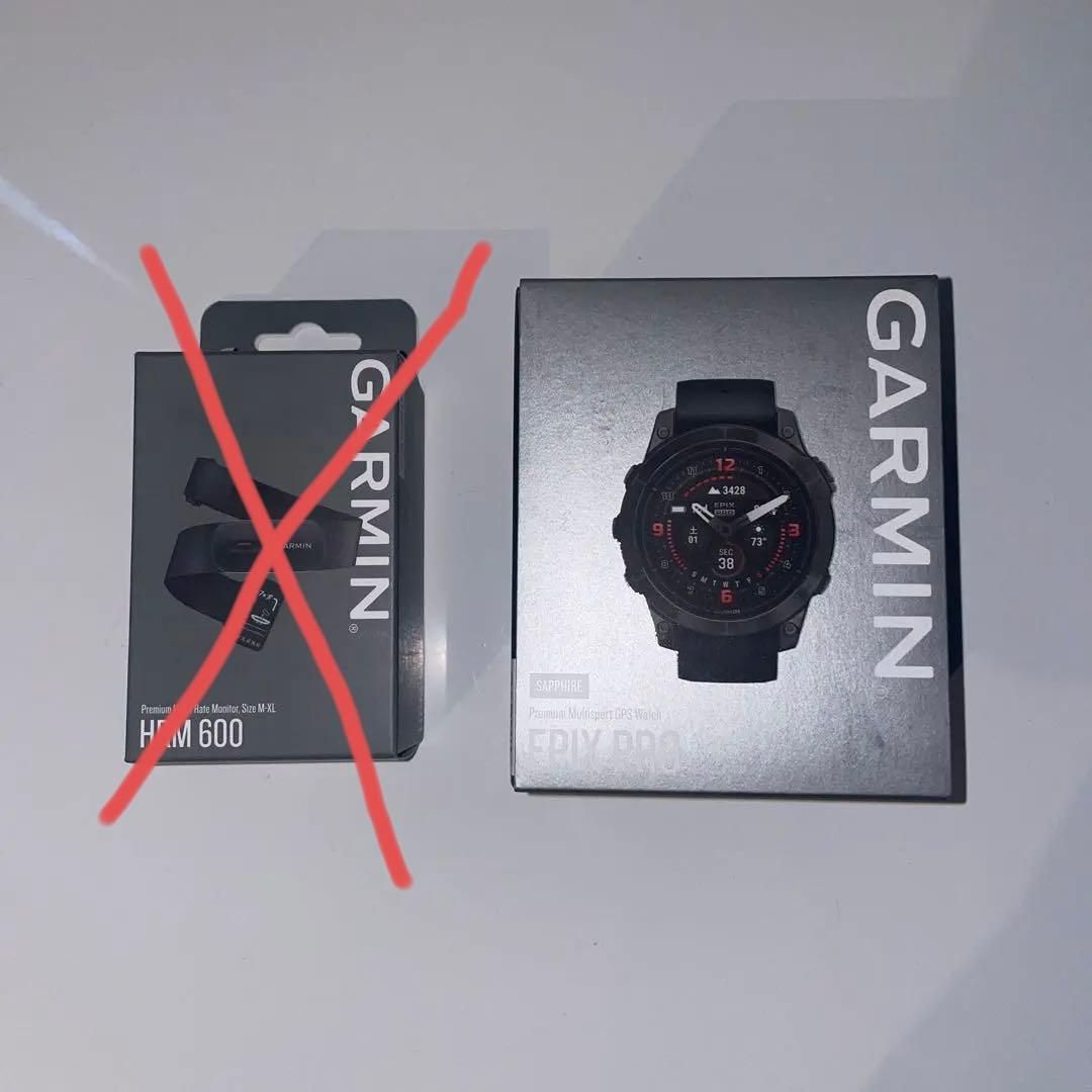 美品Garmin Epix Pro Gen 2（47mm）＋ 新品 HRM600
