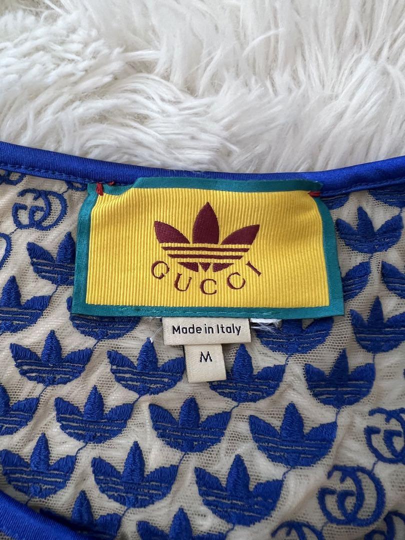 GUCCI adidas グッチ アディダス シアー 刺繍 タンクトップ