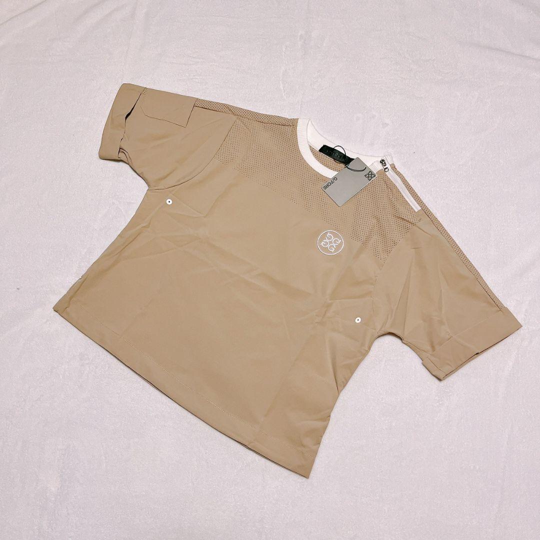 新品　G/FORE　　ジーフォア　ゴルフ　トップス　ベージュ　M　レディース 新品 G/FORE ジーフォア ゴルフ トップス ベージュ M レディース