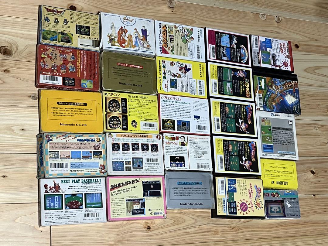 ファミコン　ソフト　箱付き　25本　動作確認済み