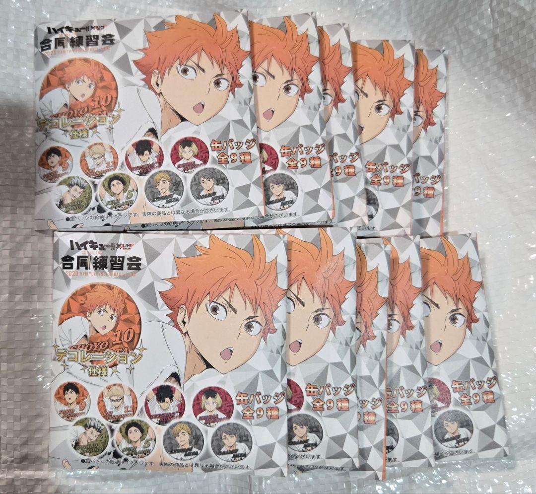 【爆買い！】 新品未開封】合同練習会 2020 缶バッジ 10個セット ハイキュー ピンズ・ピンバッジ・缶バッジ