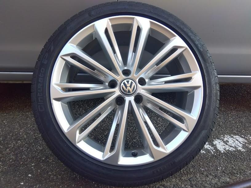 VW パサート純正 Rライン【富山】 19インチ ワーゲン純正 中古訳あり品1本