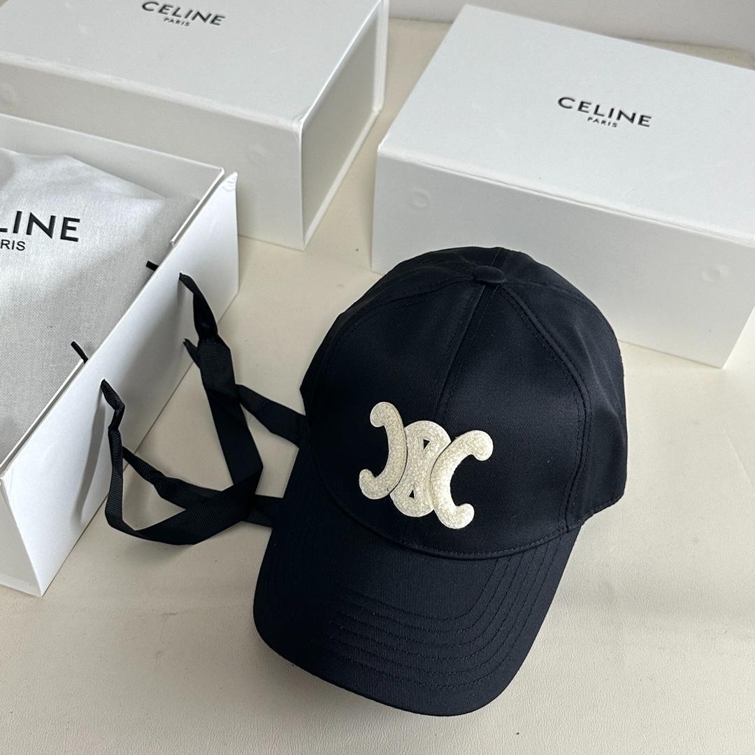 開店祝い CELINE ブラックベースボールキャップ｜Yahoo!フリマ