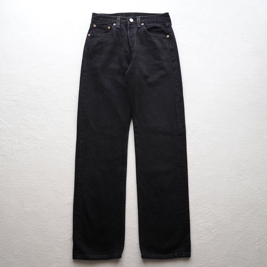 90s LEVI'S リーバイス 501 USA製 後染めブラック デニムパンツ