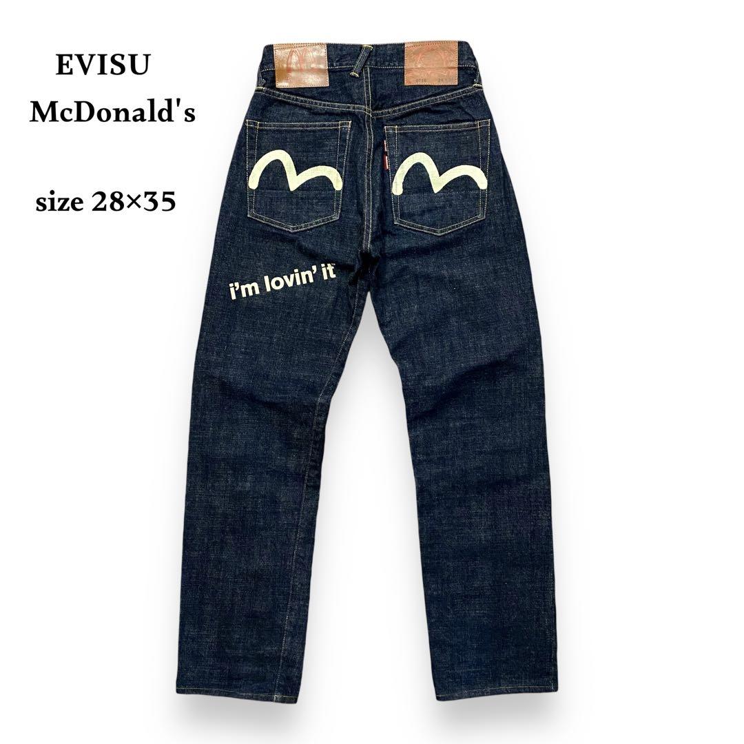 濃紺 EVISU McDonald's 0717 デニム ジーンズ ジーパン