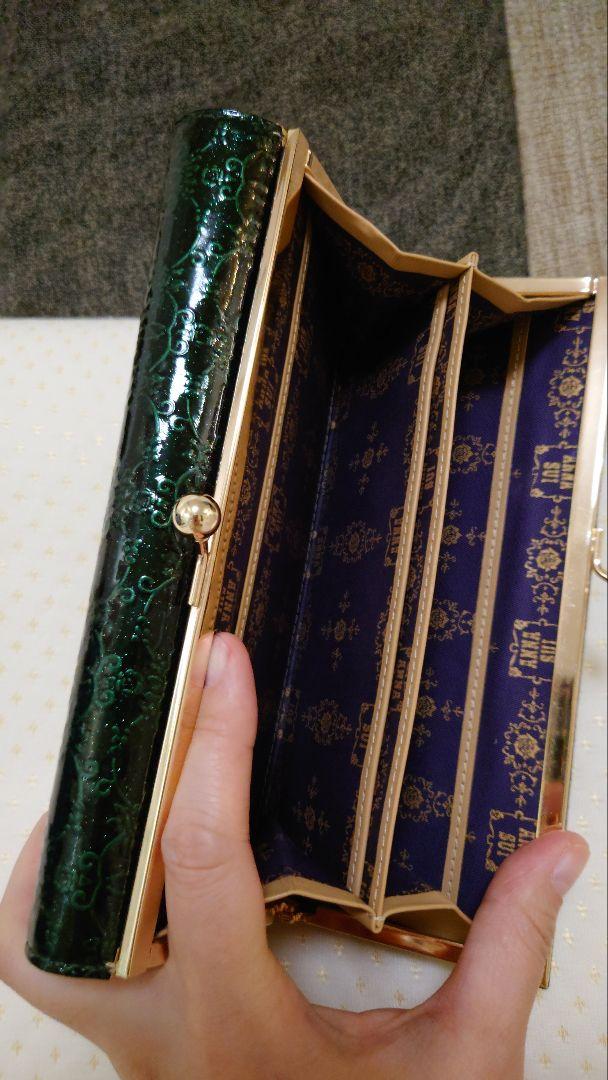 アナスイ ANNA SUI ルーミー がま口 口金 グリーン安い 価格