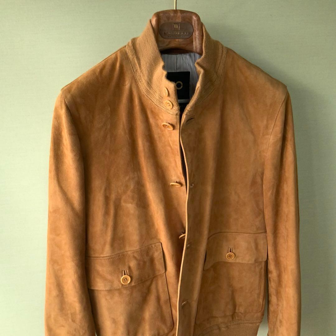 BEAMS F別注CINQUANTAチンクアンタ スエードブルゾン 46ブラウン BEAMS F別注CINQUANTAチンクアンタ スエードブルゾン 46ブラウン