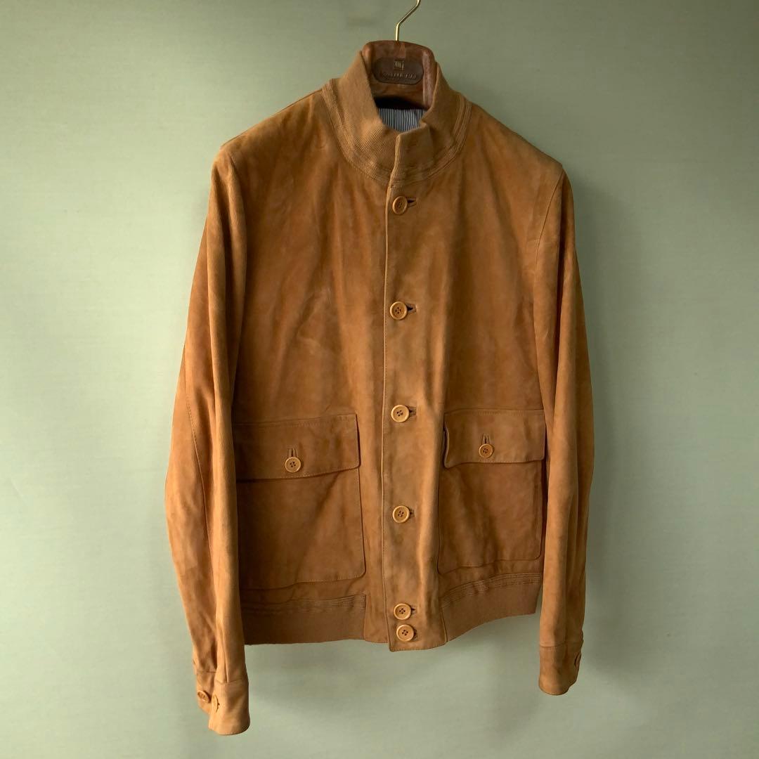 BEAMS F別注CINQUANTAチンクアンタ スエードブルゾン 46ブラウン CINQUANTA」大人の休日にピッタリな別注のフィッシングブルゾン