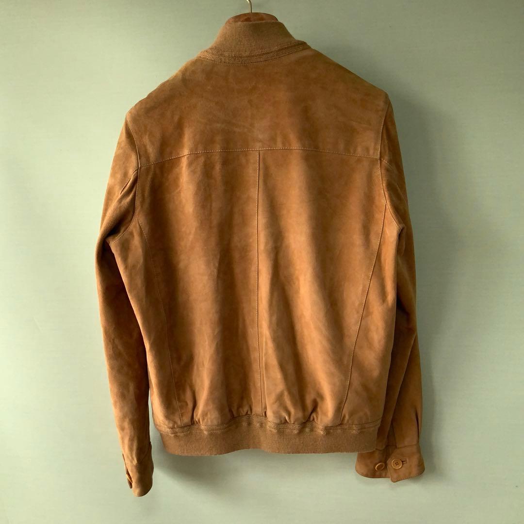 BEAMS F別注CINQUANTAチンクアンタ スエードブルゾン 46ブラウン CINQUANTA / 別注 スエード ドライビングブルゾン（ブルゾン